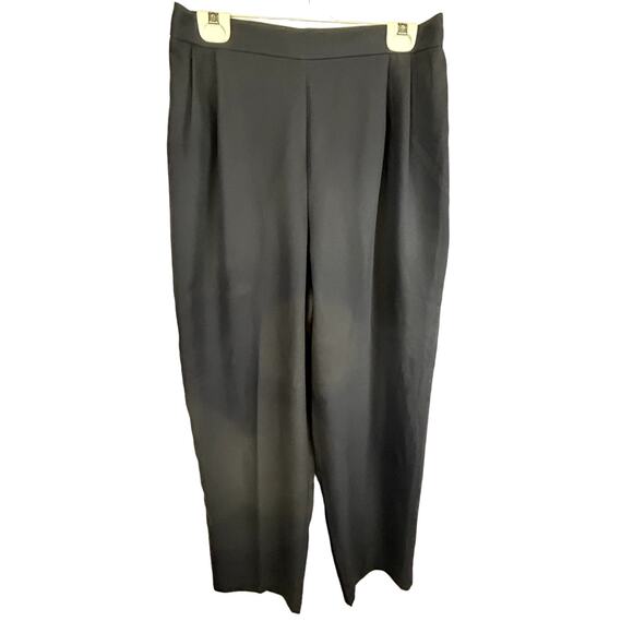 John Roberts Size 14 Dress Pants Career Navy Blue 36" waist + zip and elastic 31 - Picture 1 of 9